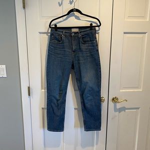 Everlane cheeky straight ankle jean, size 28